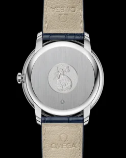 39.5 mm, steel on leather strap^OMEGA Outlet