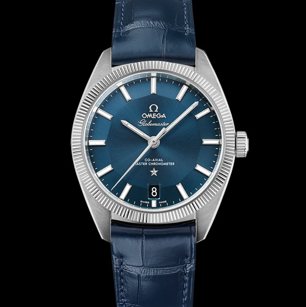 39 mm, steel on leather strap^OMEGA Best