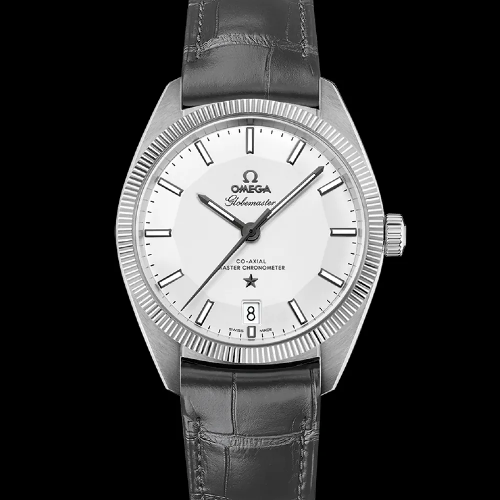 39 mm, steel on leather strap^OMEGA Best