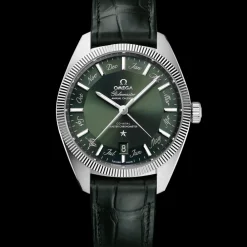 41 mm, steel on leather strap^OMEGA Discount