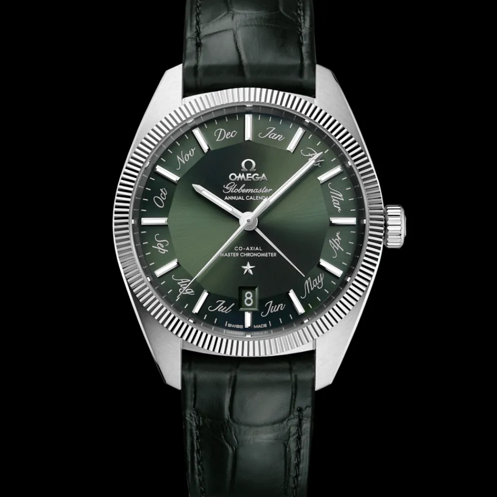 41 mm, steel on leather strap^OMEGA Discount