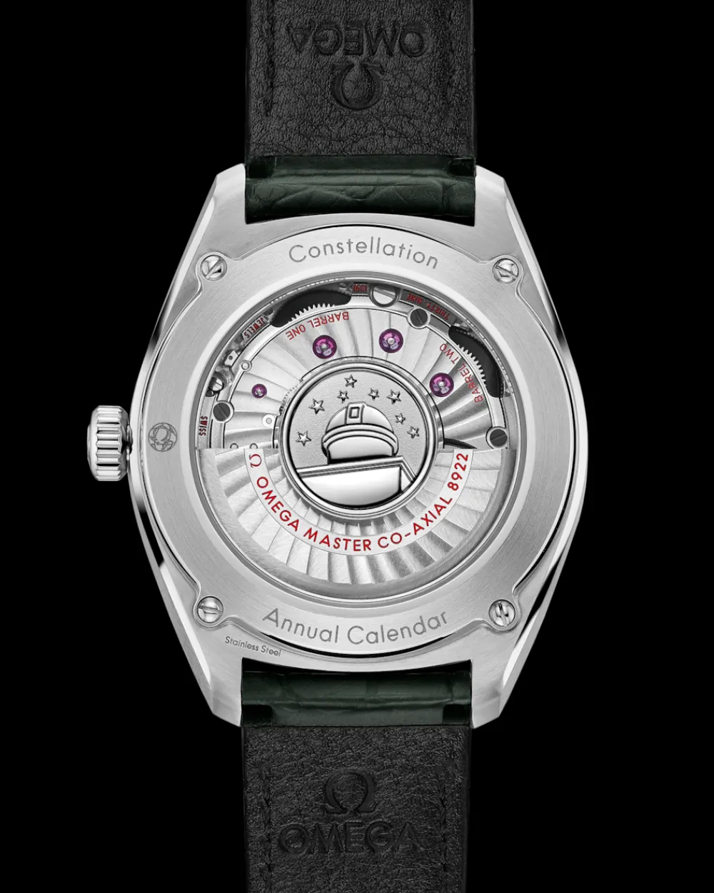 41 mm, steel on leather strap^OMEGA Discount