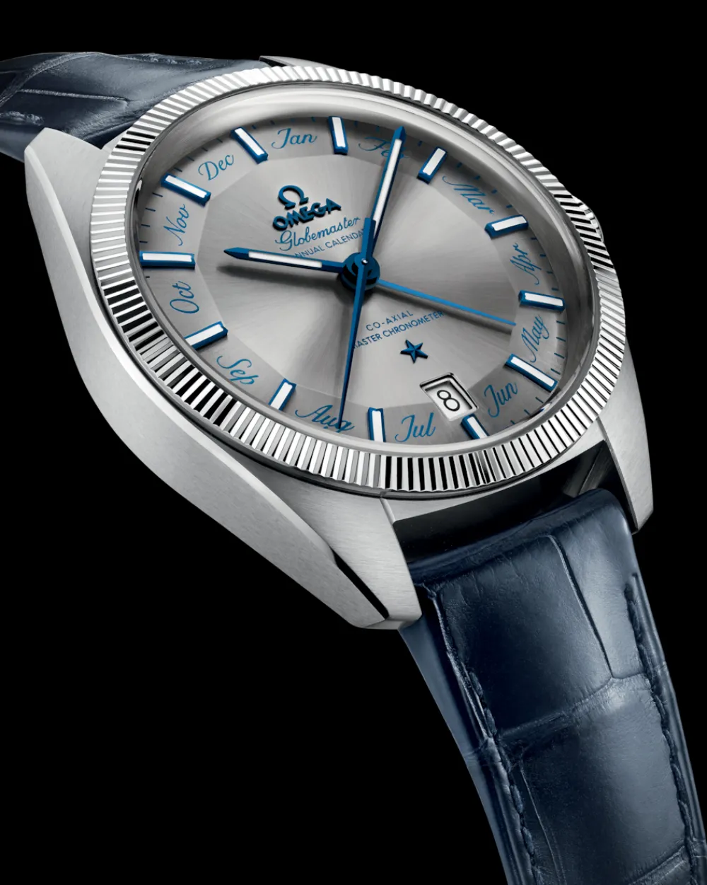 41 mm, steel on leather strap^OMEGA Outlet