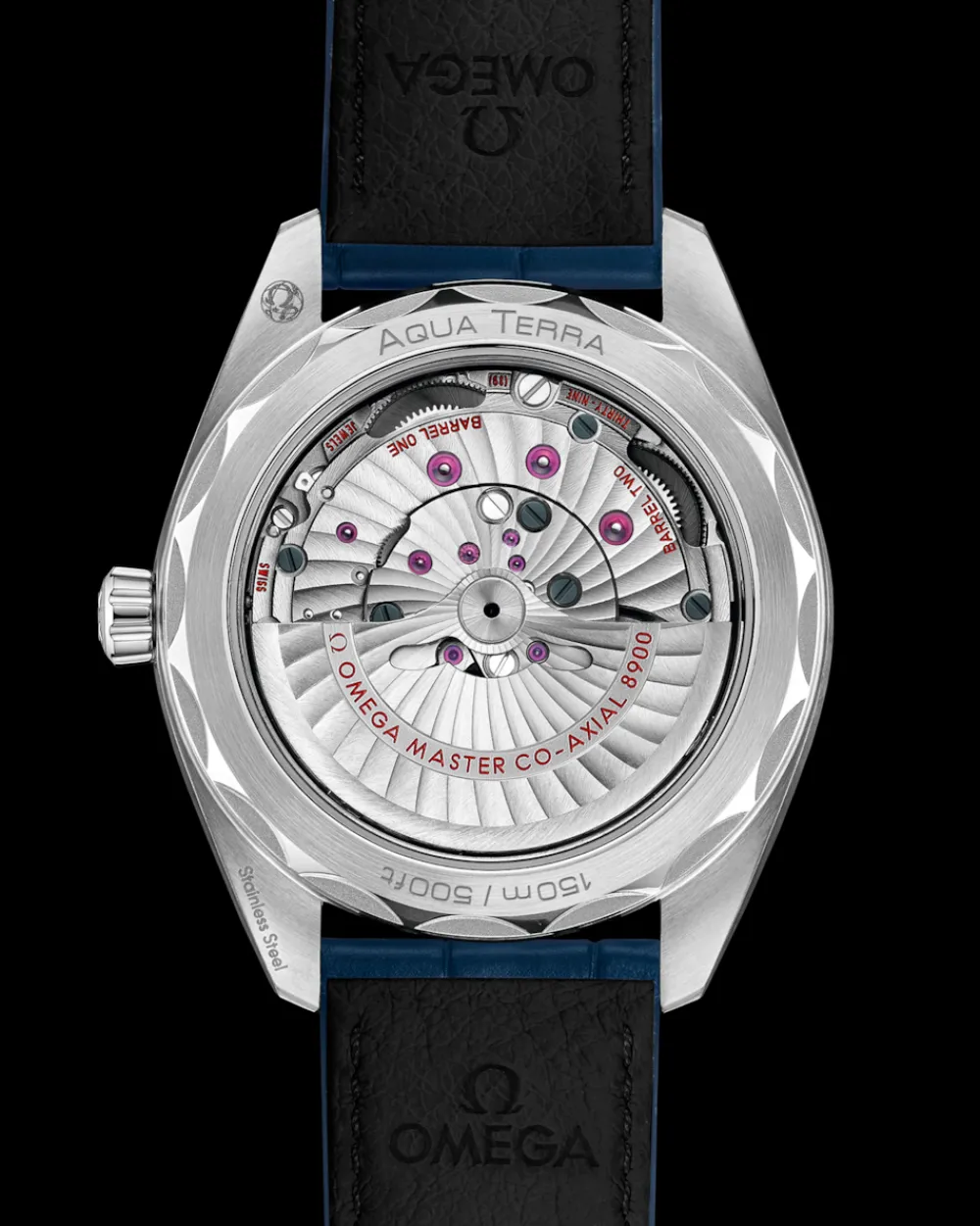 41 mm, steel on leather strap^OMEGA Hot