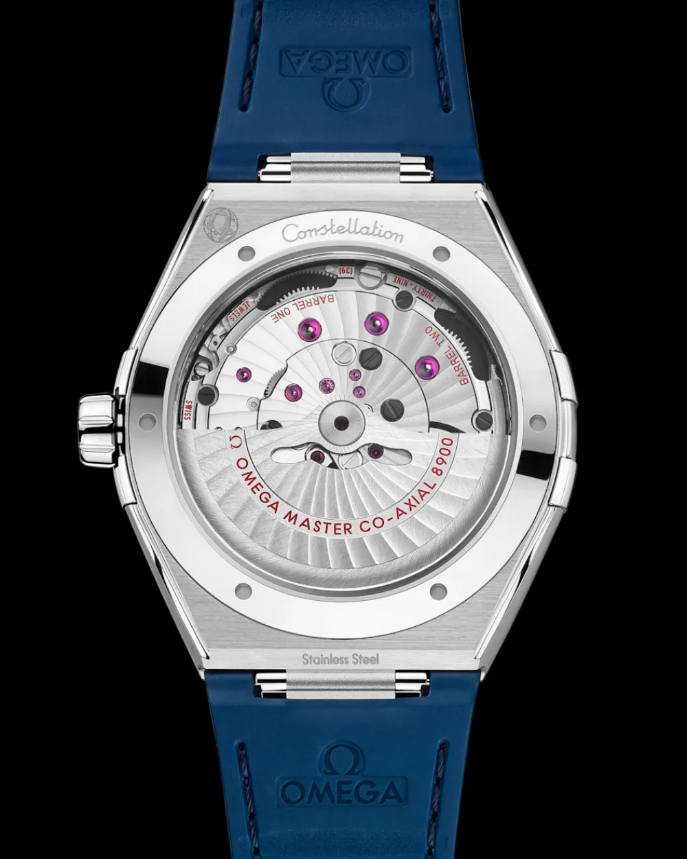 41 mm, steel on leather strap^OMEGA Hot