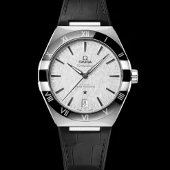 41 mm, steel on leather strap^OMEGA Clearance