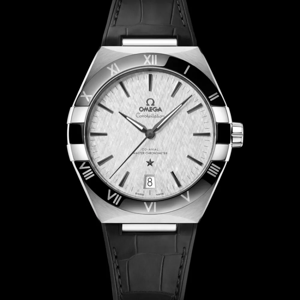41 mm, steel on leather strap^OMEGA Clearance
