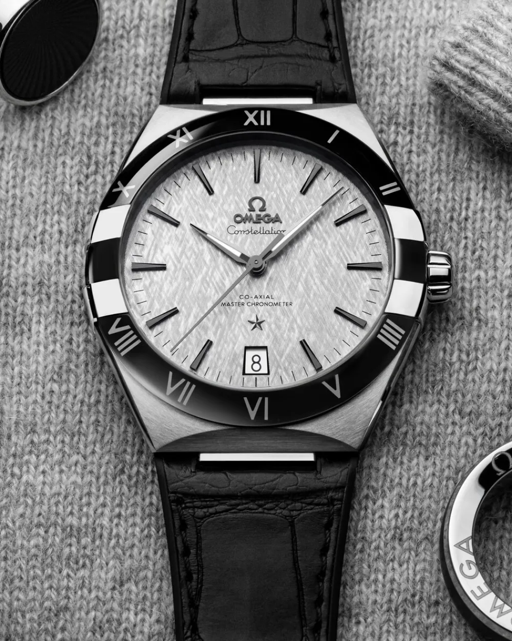 41 mm, steel on leather strap^OMEGA Clearance