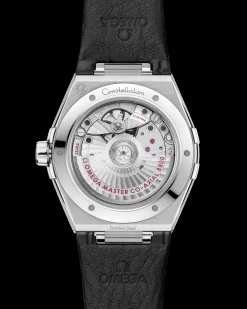 39 mm, steel on leather strap^OMEGA Outlet