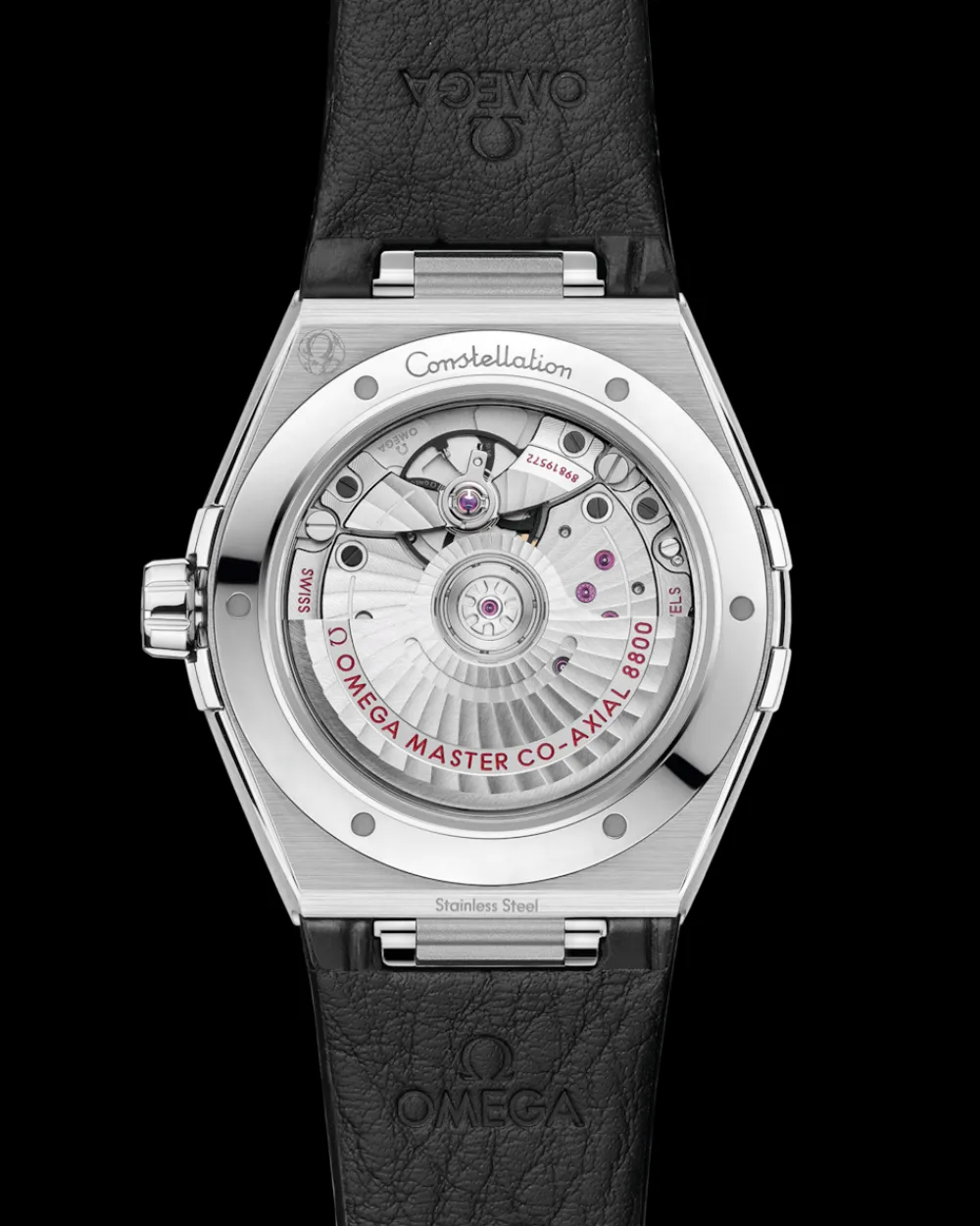39 mm, steel on leather strap^OMEGA Outlet