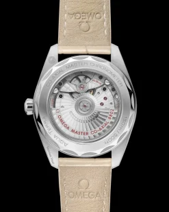 38 mm, steel on leather strap^OMEGA Discount