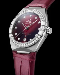 36 mm, steel on leather strap^OMEGA New