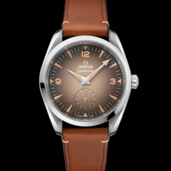 38 mm, steel on leather strap^OMEGA Online