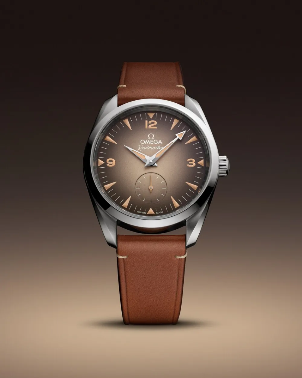 38 mm, steel on leather strap^OMEGA Online