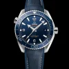 43.5 mm, steel on leather strap with rubber lining^OMEGA Outlet