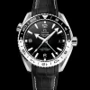 43.5 mm, steel on leather strap with rubber lining^OMEGA Online