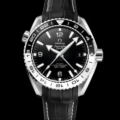 43.5 mm, steel on leather strap with rubber lining^OMEGA Online