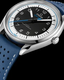 39.5 mm, steel on leather strap^OMEGA Sale