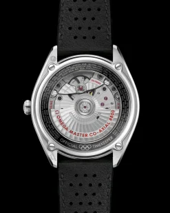 39.5 mm, steel on leather strap^OMEGA Clearance