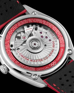 39.5 mm, steel on leather strap^OMEGA Online