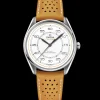 39.5 mm, steel on leather strap^OMEGA Outlet
