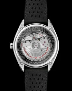 39.5 mm, steel on leather strap^OMEGA Discount