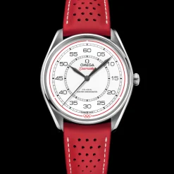 39.5 mm, steel on leather strap^OMEGA Best