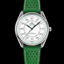 39.5 mm, steel on leather strap^OMEGA Best