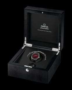 39.5 mm, steel on leather strap^OMEGA Discount