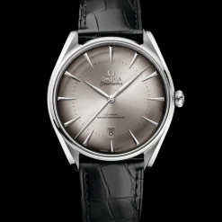39.5 mm, steel on leather strap^OMEGA Clearance