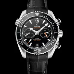 45.5 mm, steel on leather strap with rubber lining^OMEGA Best