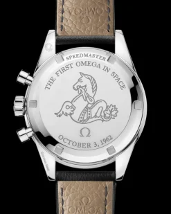 39.7 mm, steel on leather strap^OMEGA New