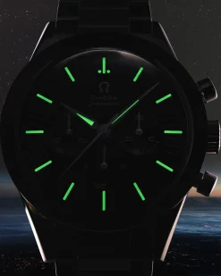 39.7 mm, steel on leather strap^OMEGA New