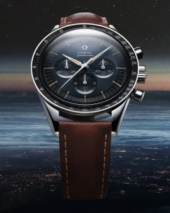 39.7 mm, steel on leather strap^OMEGA Best
