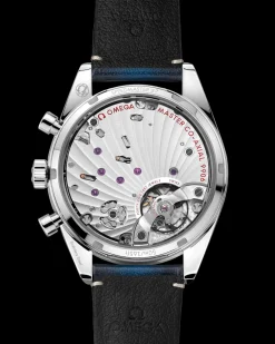 40.5 mm, steel on leather strap^OMEGA Fashion