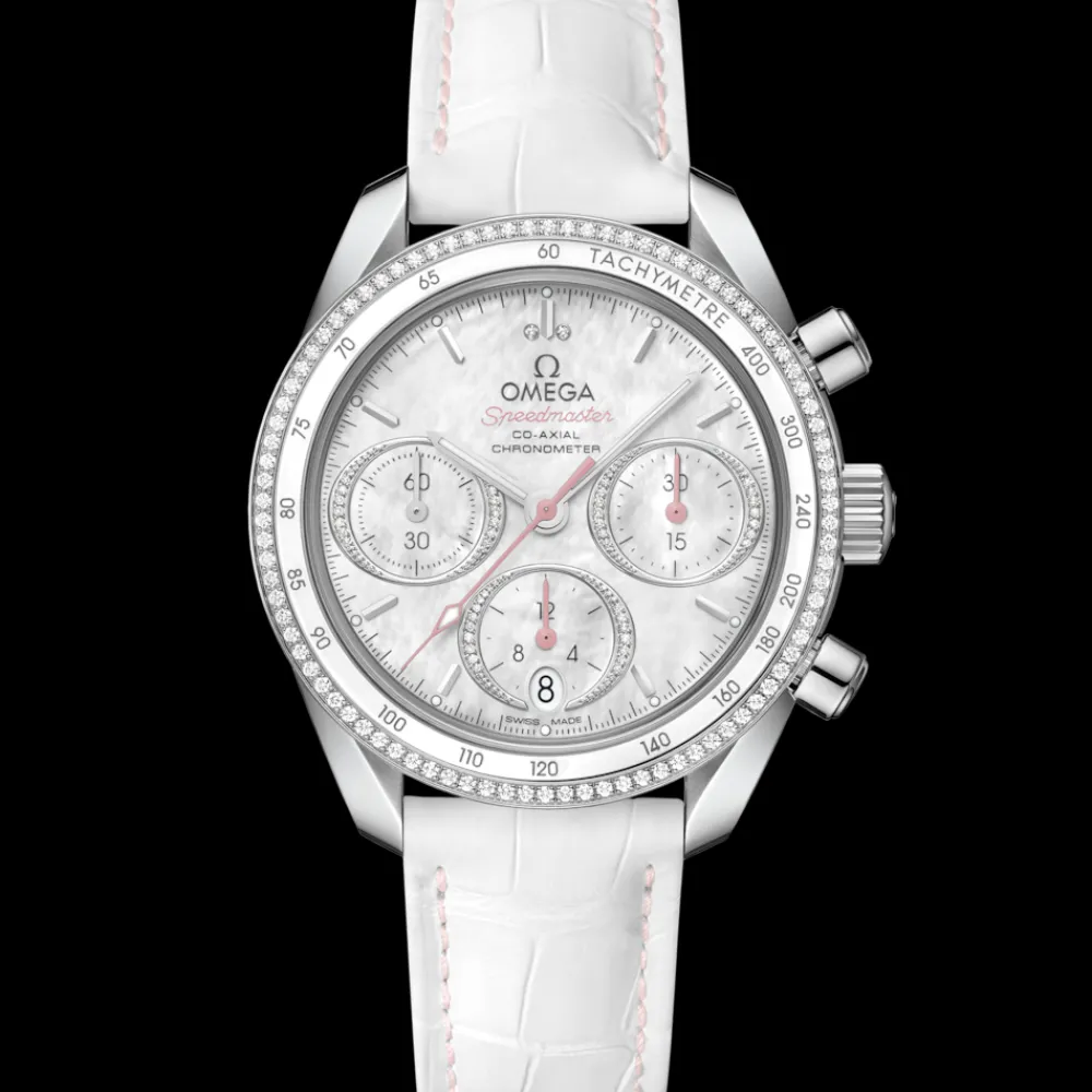 38 mm, steel on leather strap^OMEGA Fashion