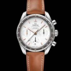 38 mm, steel on leather strap^OMEGA Hot