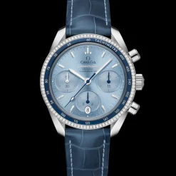 38 mm, steel on leather strap^OMEGA Discount