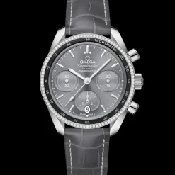 38 mm, steel on leather strap^OMEGA Sale