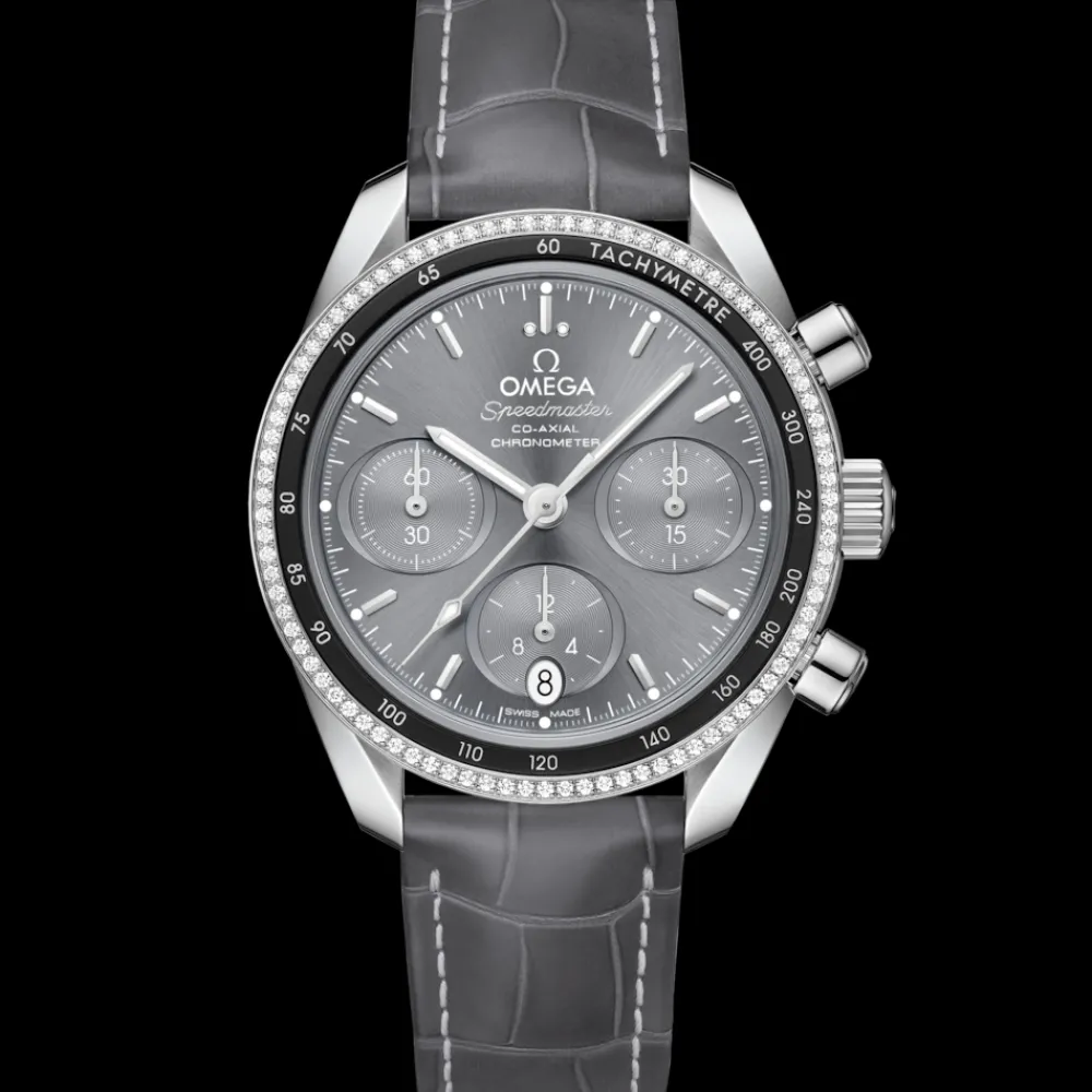 38 mm, steel on leather strap^OMEGA Sale
