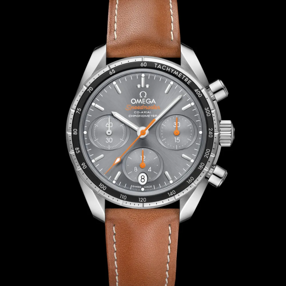 38 mm, steel on leather strap^OMEGA Best