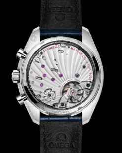 43 mm, steel on leather strap^OMEGA Hot