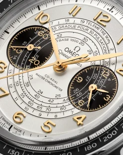 43 mm, steel on leather strap^OMEGA Online