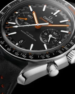 44.25 mm, steel on leather strap^OMEGA Sale