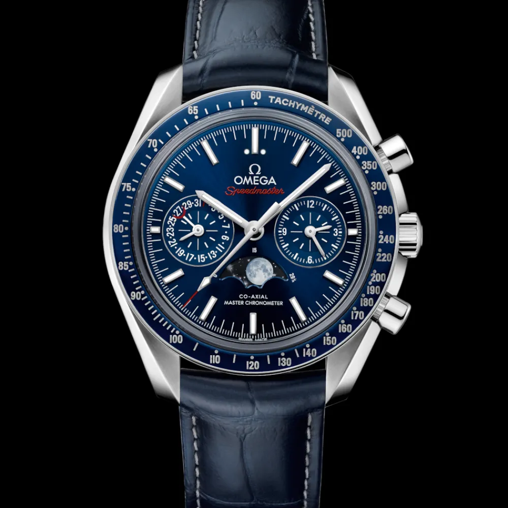 44.25 mm, steel on leather strap^OMEGA Online