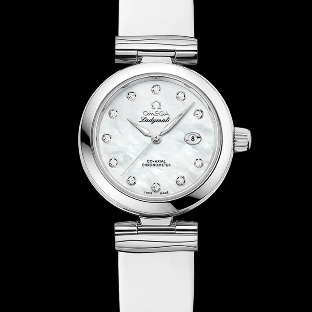 34 mm, steel on leather strap^OMEGA Hot