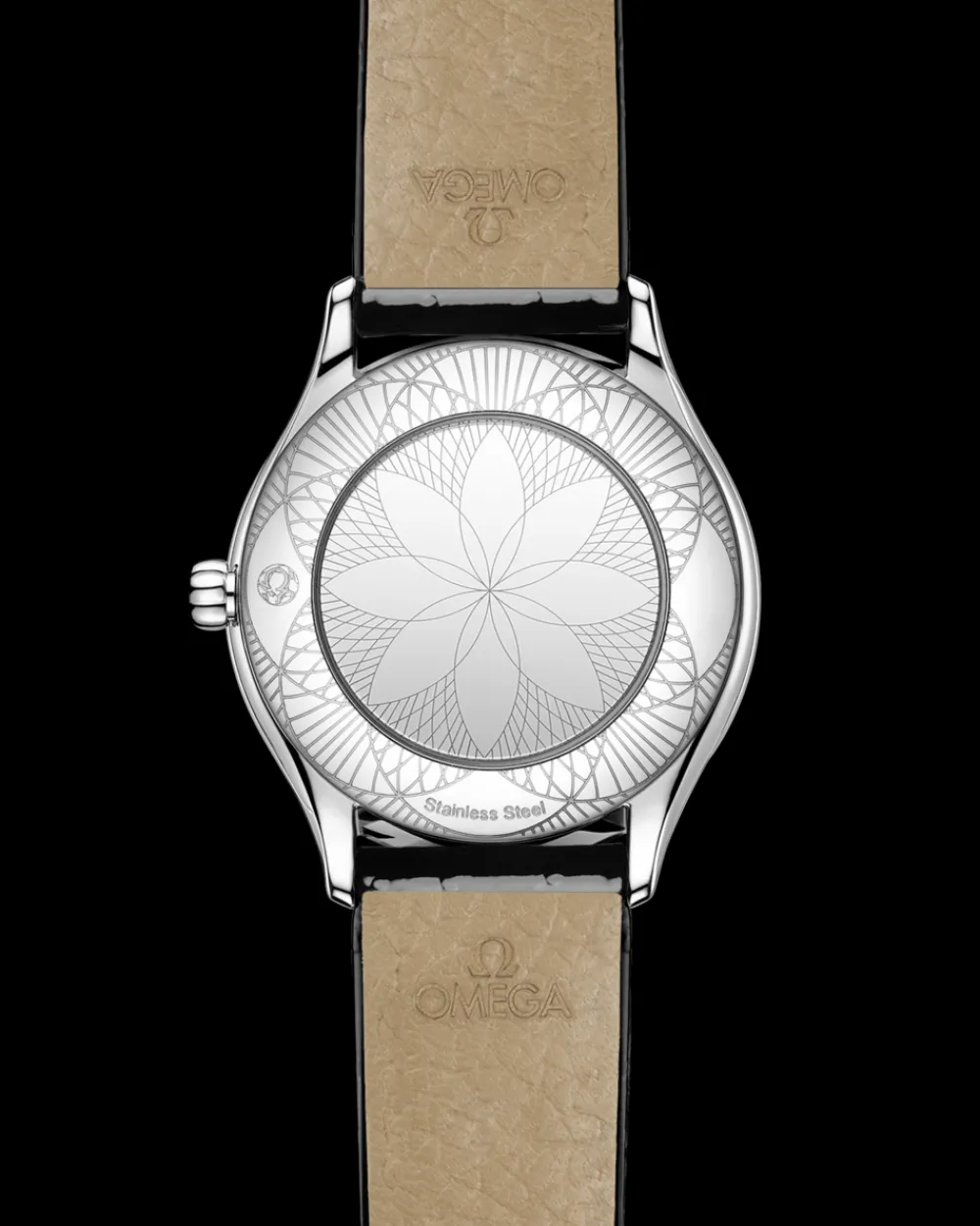 26 mm, steel on leather strap^OMEGA Outlet
