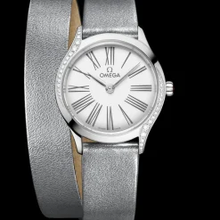 26 mm, steel on leather strap^OMEGA Fashion