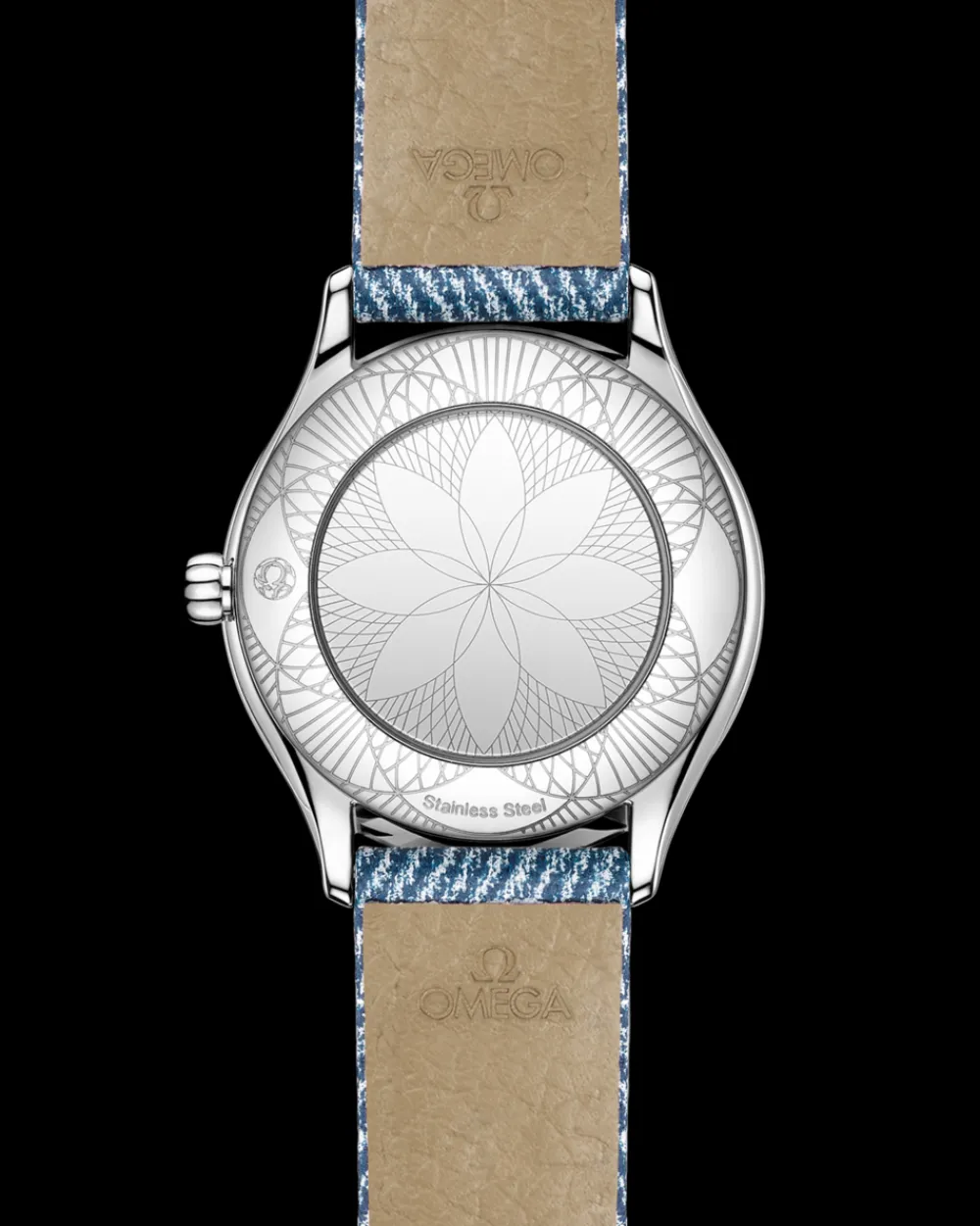 26 mm, steel on leather strap^OMEGA Online