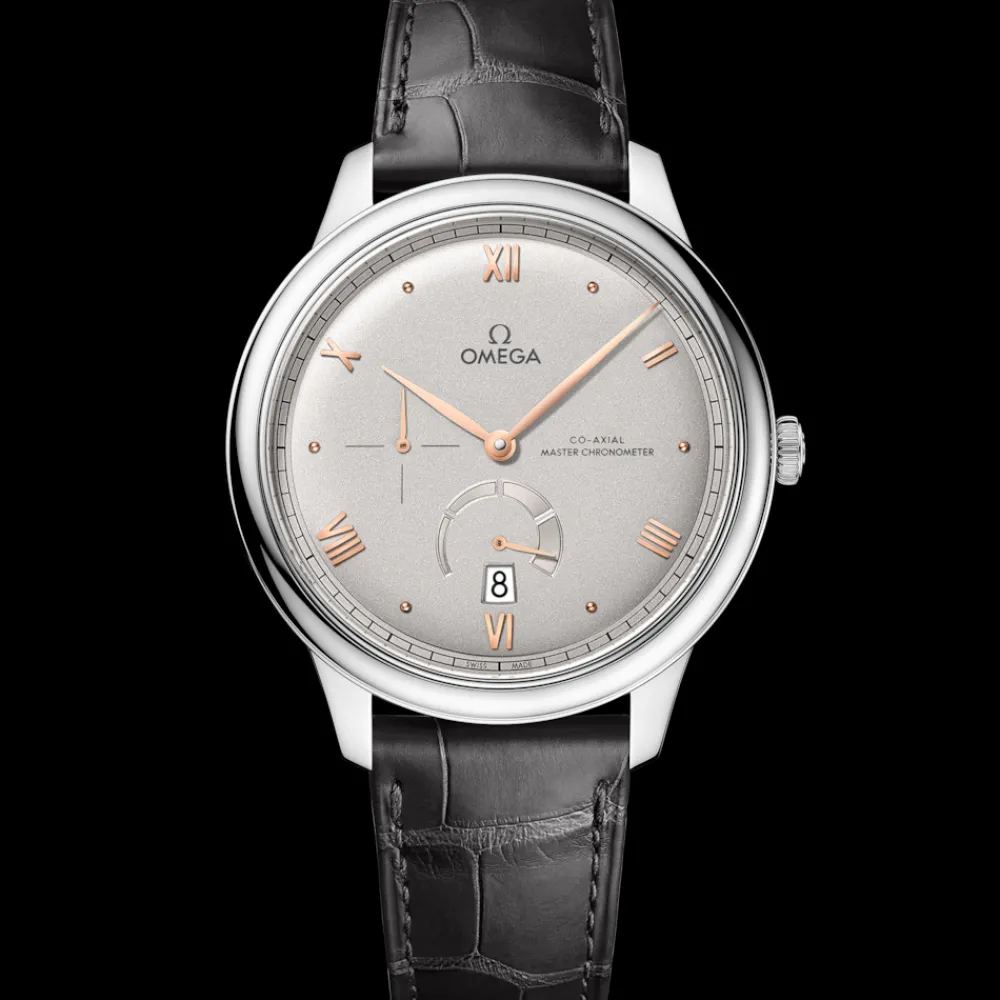 41 mm, steel on leather strap^OMEGA Discount